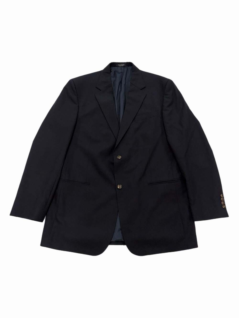 Versini 100% Wool Two-Button Blazer Black Size 44L